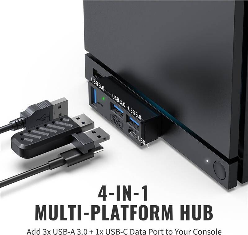 Exogio 4 In1 USB 3.0 Hub 5Gbps