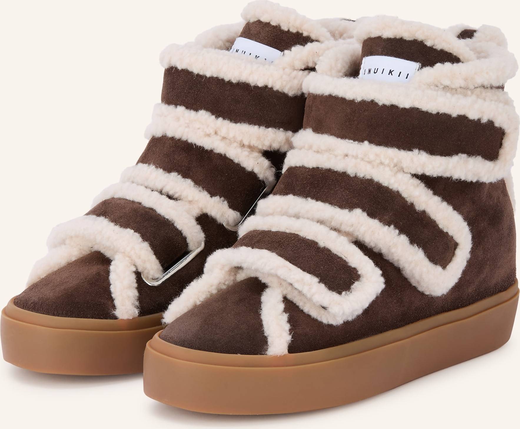 Botte Compensée Shearling Scratchs - Brun