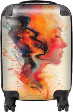Warren Reed Geometric Vibrance Suitcase Small