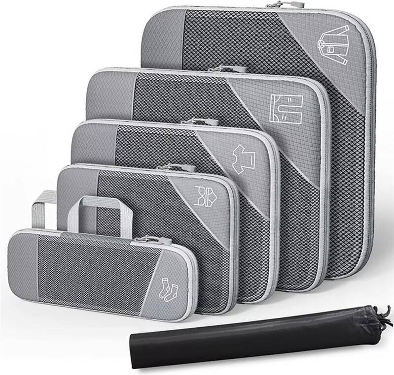 Tlily 6PCS Compressed Packing Cubes Set