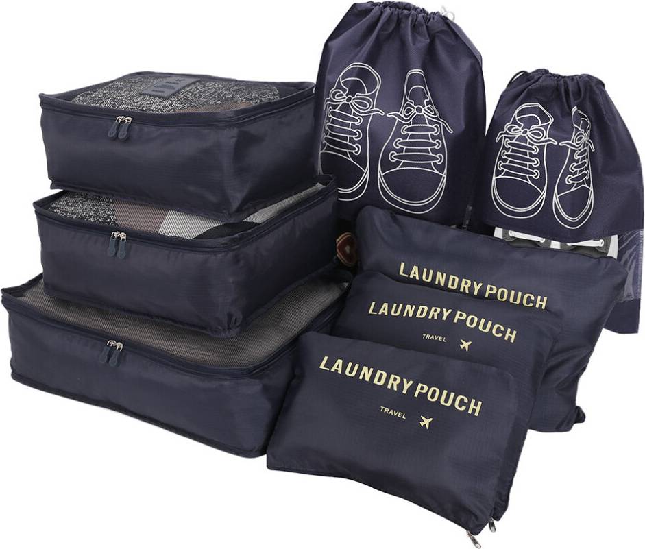 Dechoicelife Packing Cubes 8 Pcs Deep Blue