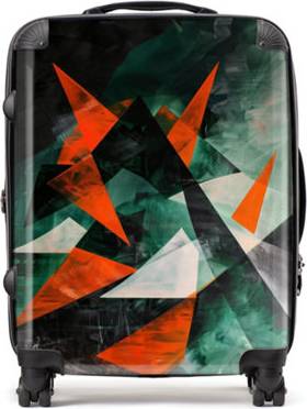Warren Reed Designer Curved Geometry Suitcase Large