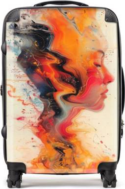 Warren Reed Geometric Vibrance Suitcase Medium One Size
