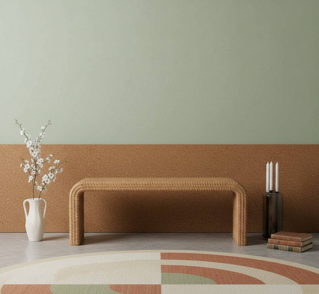 Union Rustic Solid Wood Bench Beige Bench