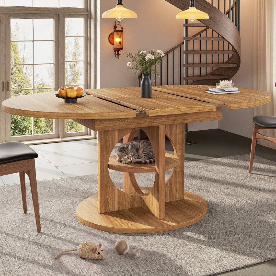 Brayden Studio Extendable Dining Table Brown Dining Table
