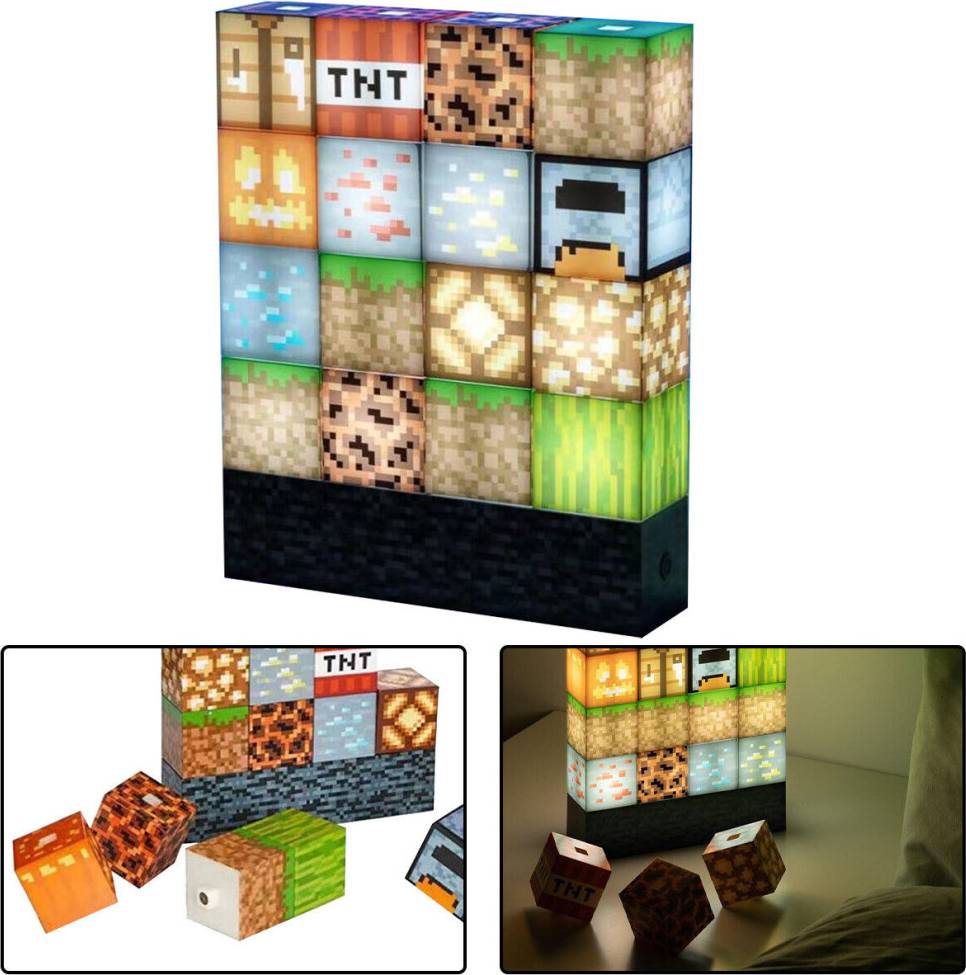 Minecraft Night Light Building Block Lamp