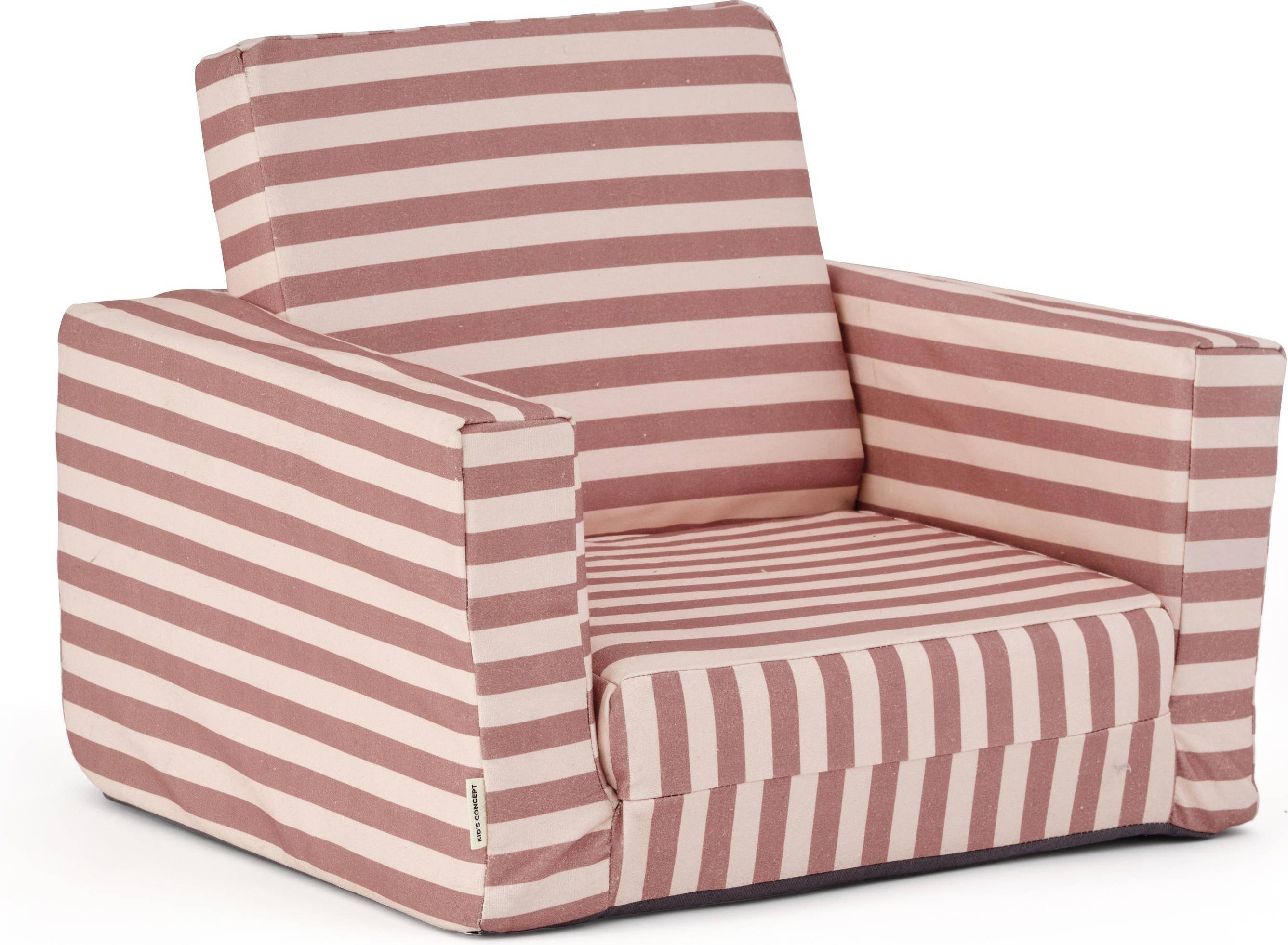 Base Poltrona Pieghevole A Righe - Rosa Antico