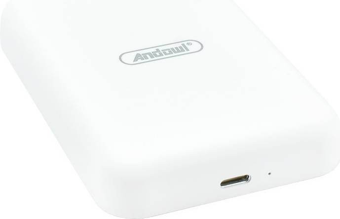 Power bank wireless Andowl Mini Power Bank Ricarica Wireless 6000mAh