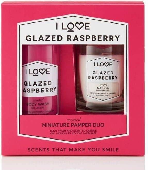 I love... Miniature Pamper Duo Glazed Raspberry Giftset