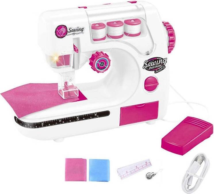 Kids Sewing Machine Toy with Pre-Threaded Box