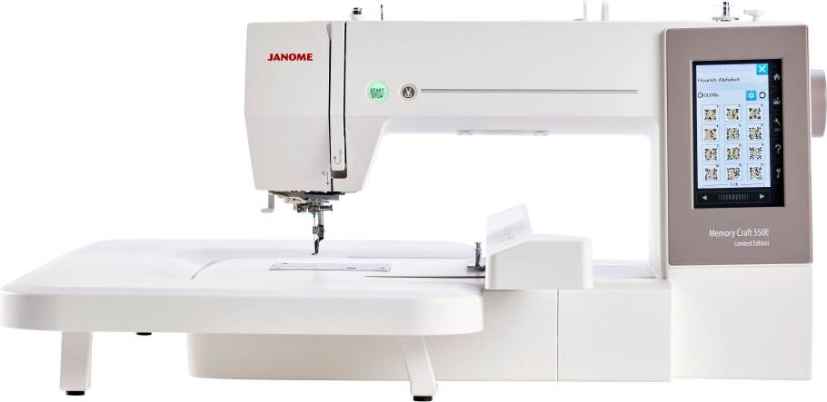 Janome Memory Craft 550E LE Embroidery Machine