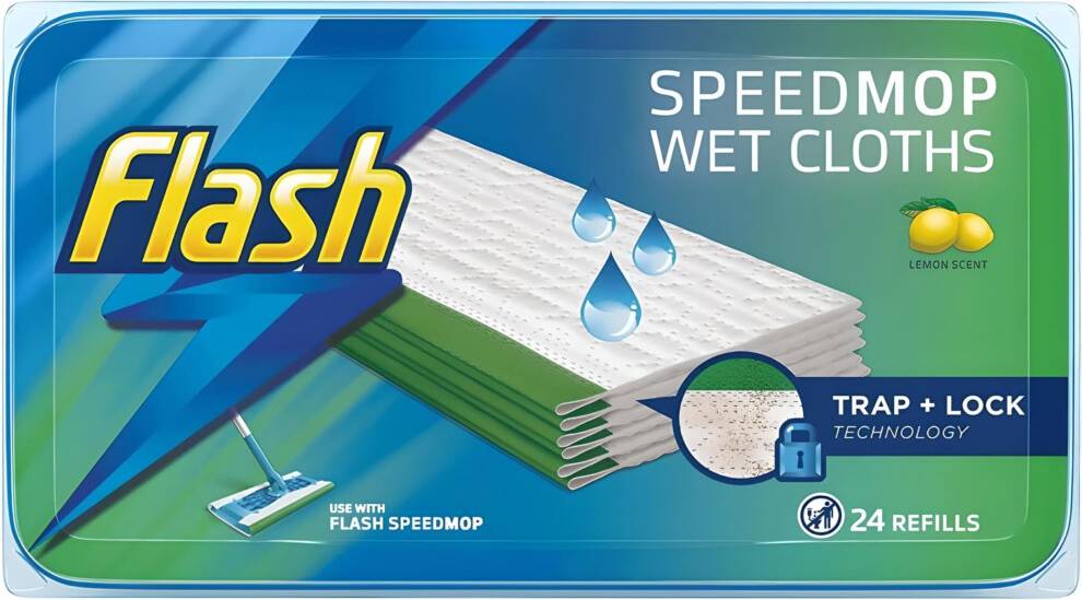 Flash speedmop Flash Speedmop Wet Cloth Refills Lemon MultiSurface