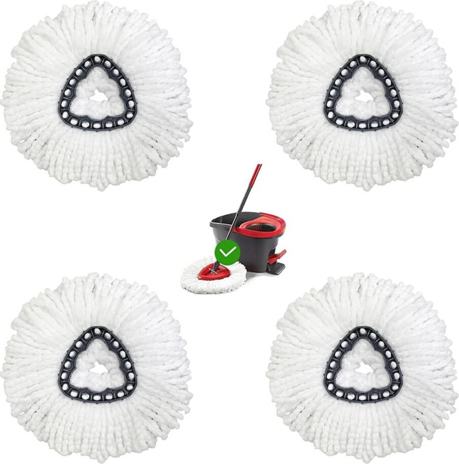 Vileda mop heads 4 Pack Microfiber Mop Heads Replacements for Vileda Tank System