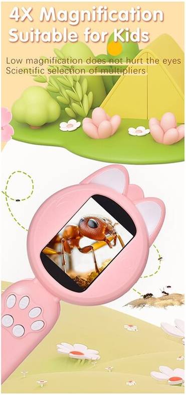 Kids Microscope 2 Inch IPS Screen