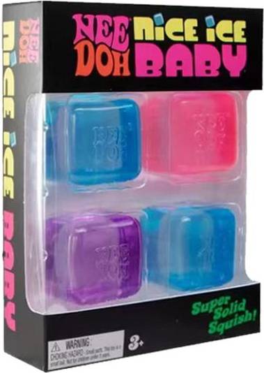 Needoh nice cube Nice Ice Baby Fidget Cube Set 4 Pack