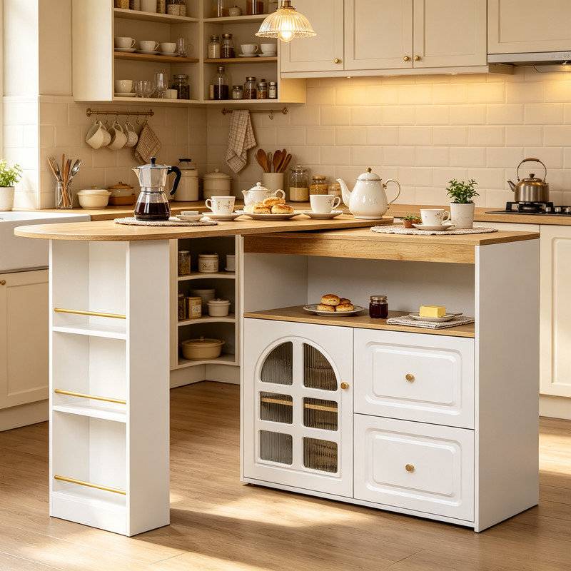 Kitchen Island - White