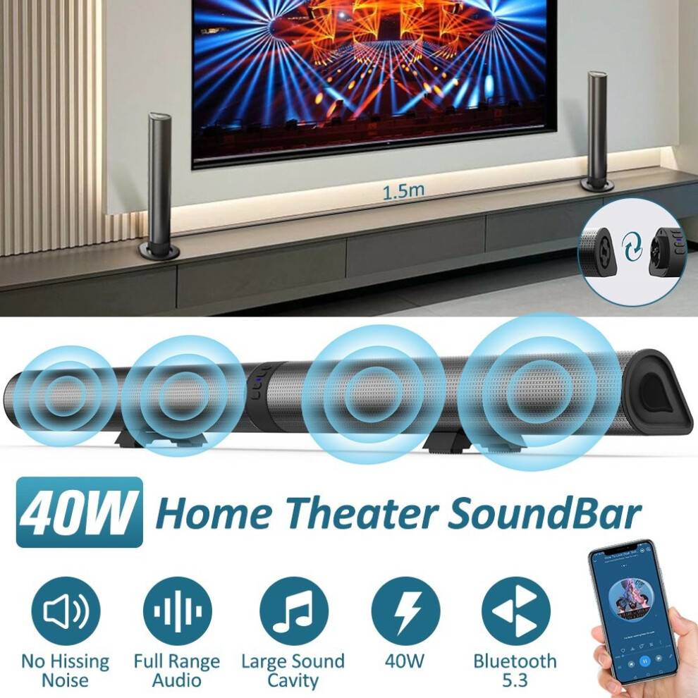 Wireless Sound Bar Speaker System