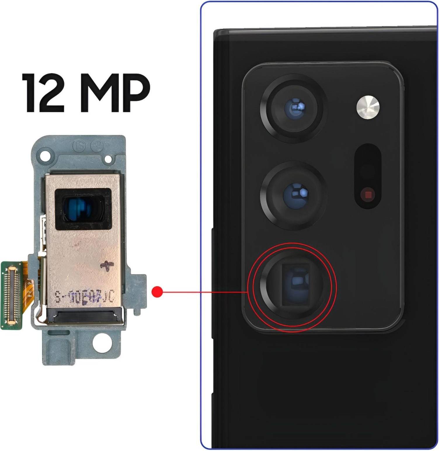 Clappio 12MP Telephoto Camera Module Galaxy Note 20 Ultra