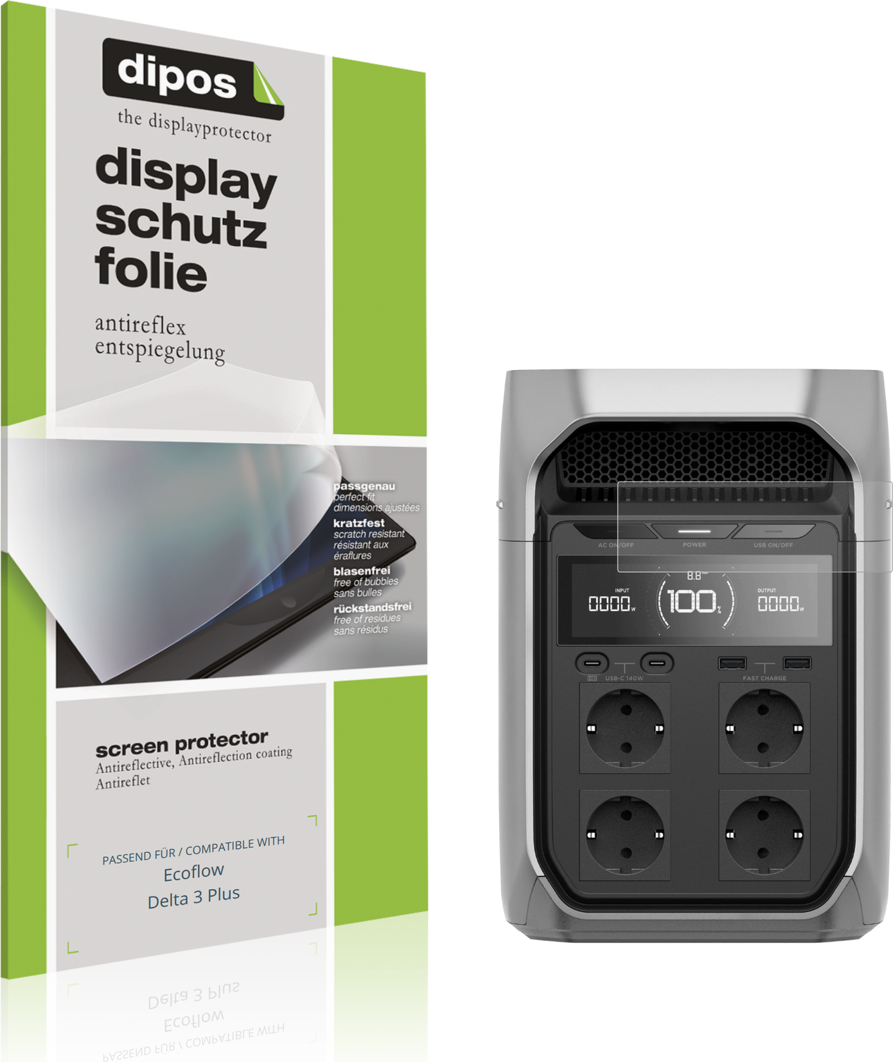 Ecoflow delta 3 plus Dipos Screen Protector For Ecoflow Delta 3 Plus