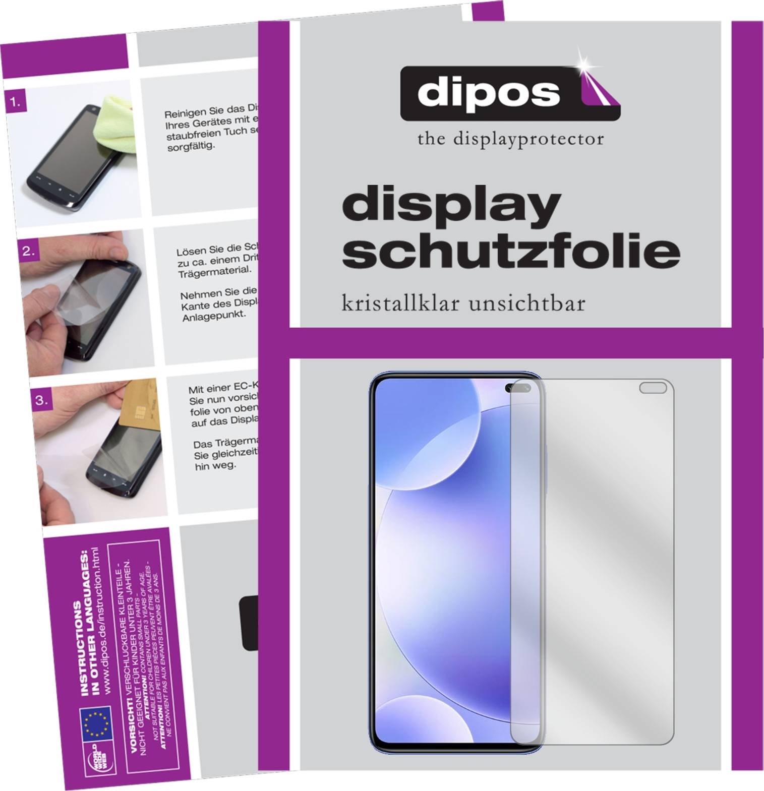Dipos Screen Protector For Poco X2 Crystal Clear