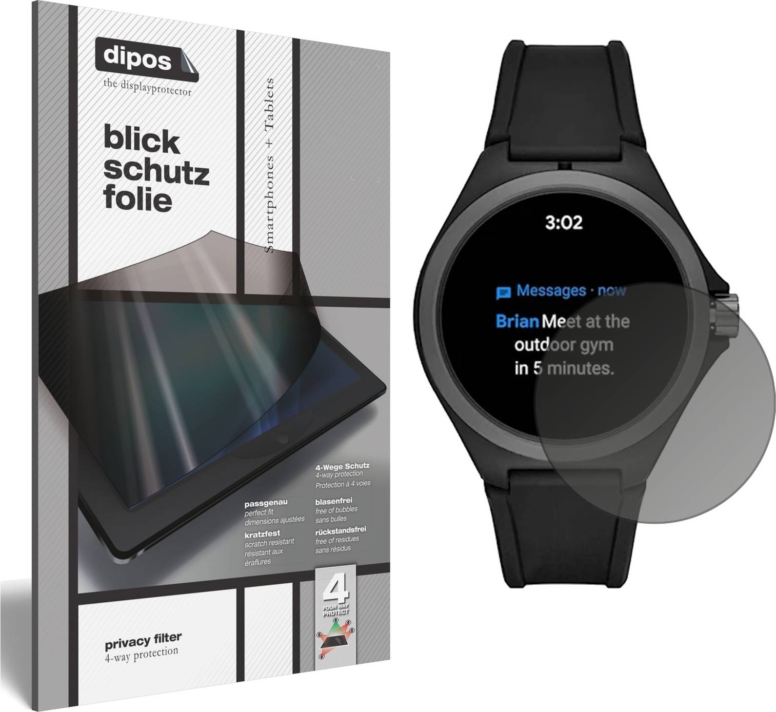 Dipos Screen Protector For Puma Pt9100 Smartwatch