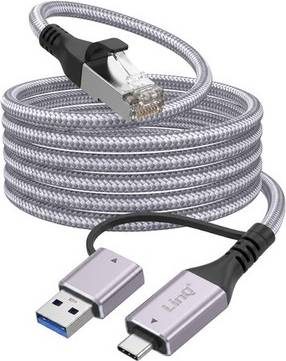 LINQ RJ45 Ethernet Cable To USB-C USB-3.0 2m