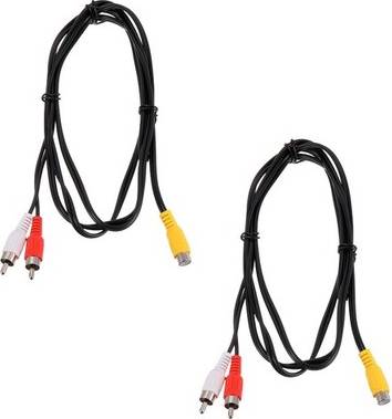 Uxcell 2pcs Rca Splitter Cable 1rca Female To 2rca Male
