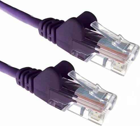 Purple RJ45 Cat5e 24AWG Ethernet Network Cable