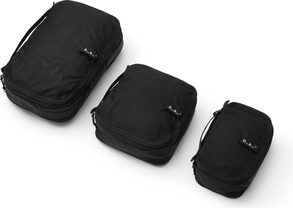 Db Packing Cube 3Pcs Set Black Out
