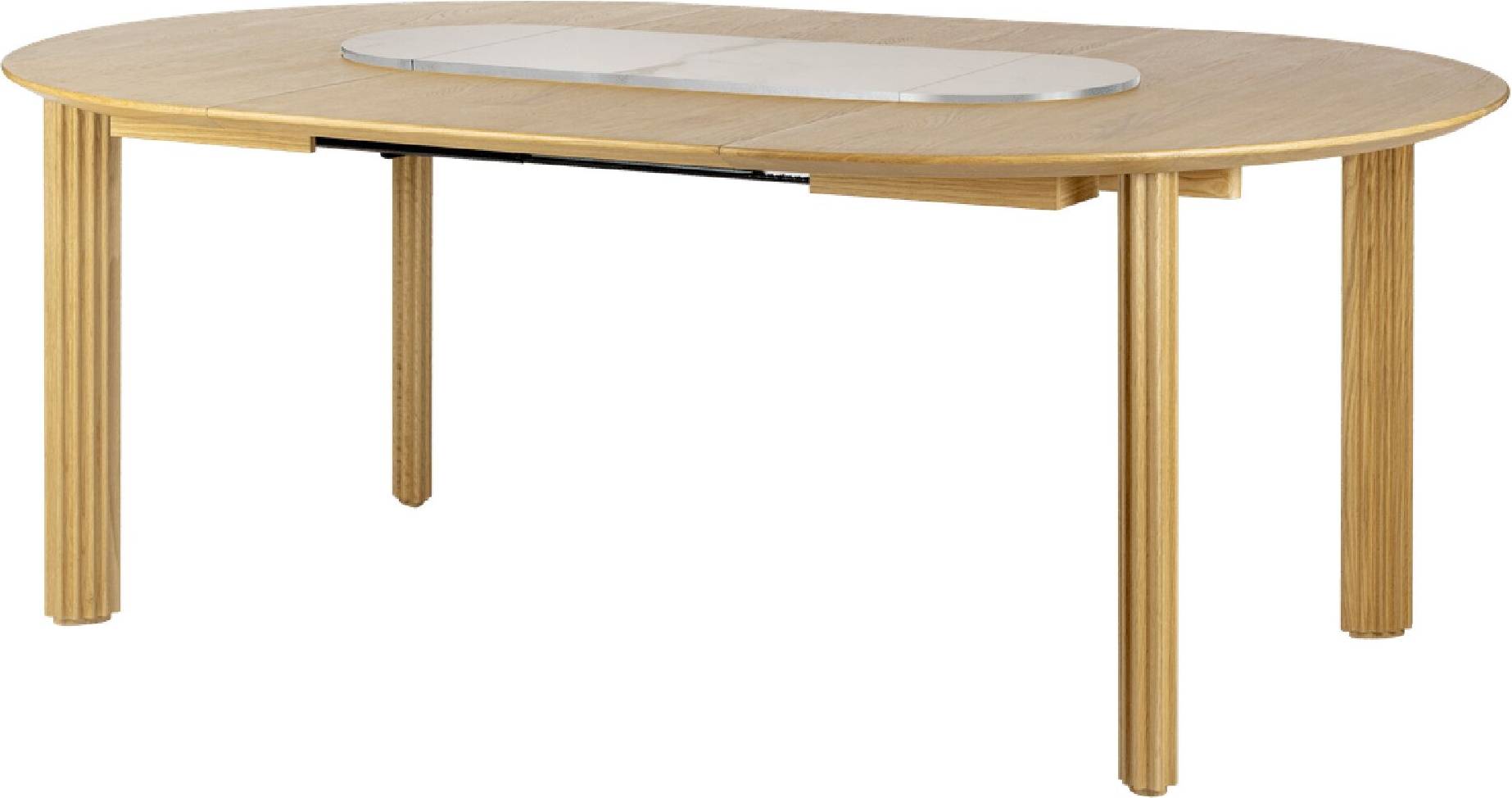 Umage Comfort Circle Ripples Dining Table With Extension Oak Dining Table