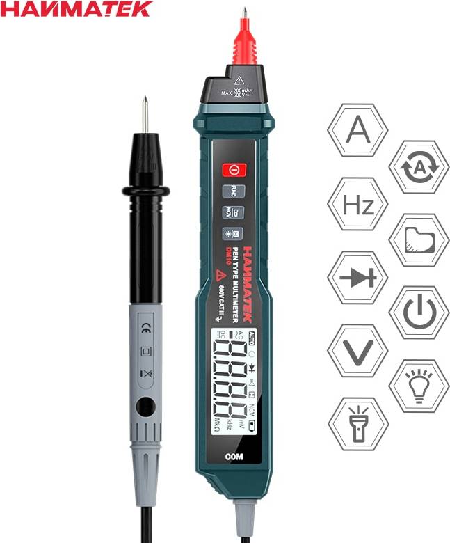 Multimeter digital Hanmatek DM10 Digital Multimeter Pennmodell