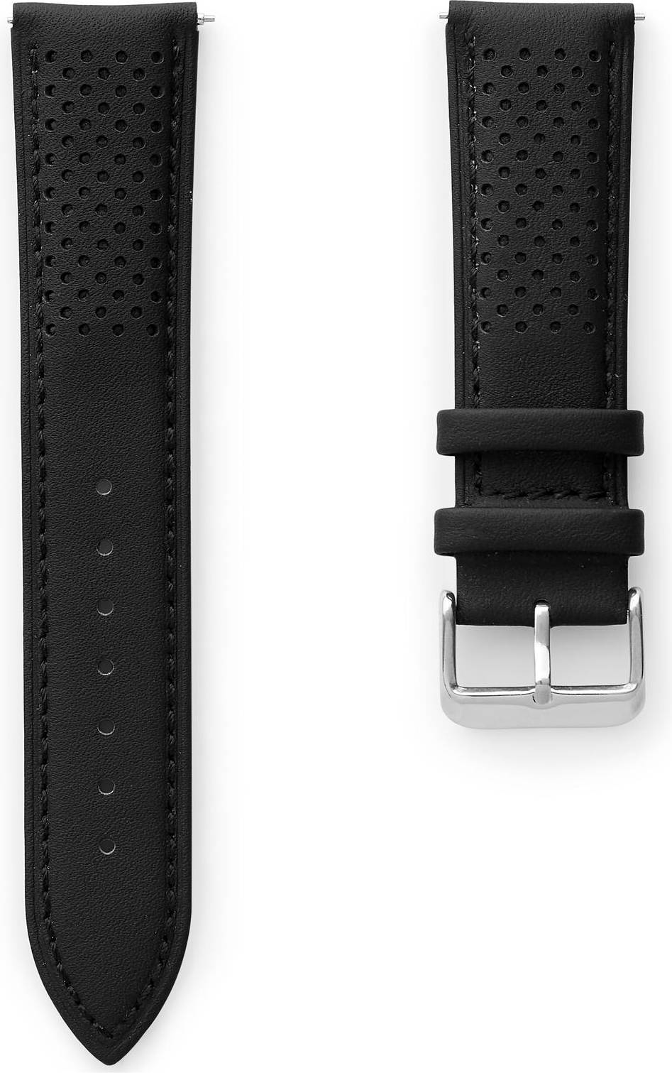 Trendhim 21mm Sort Klassisk Racing Urrem Læder