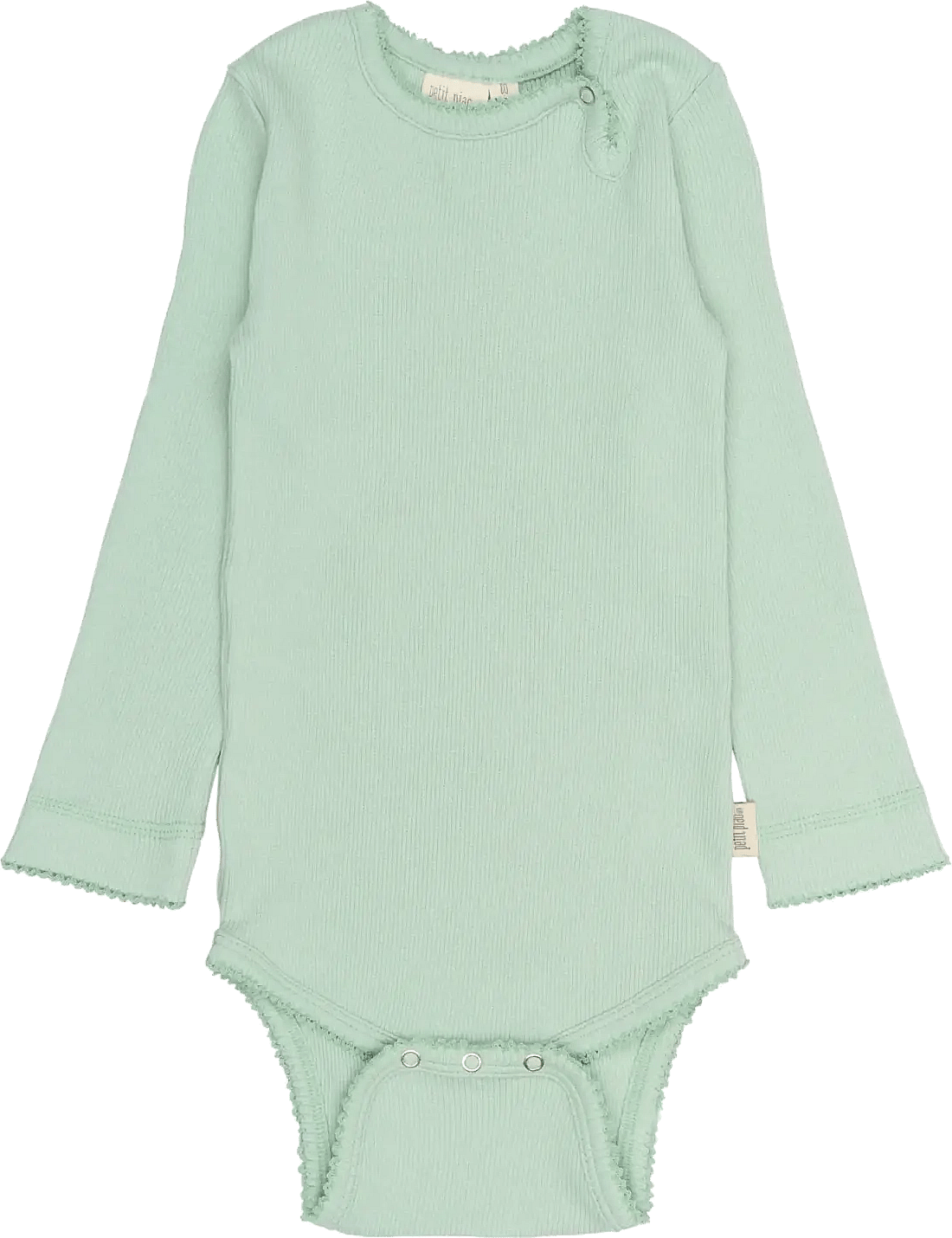 Petit Piao Ppsea L S Body Rib Modal Bomull - Green