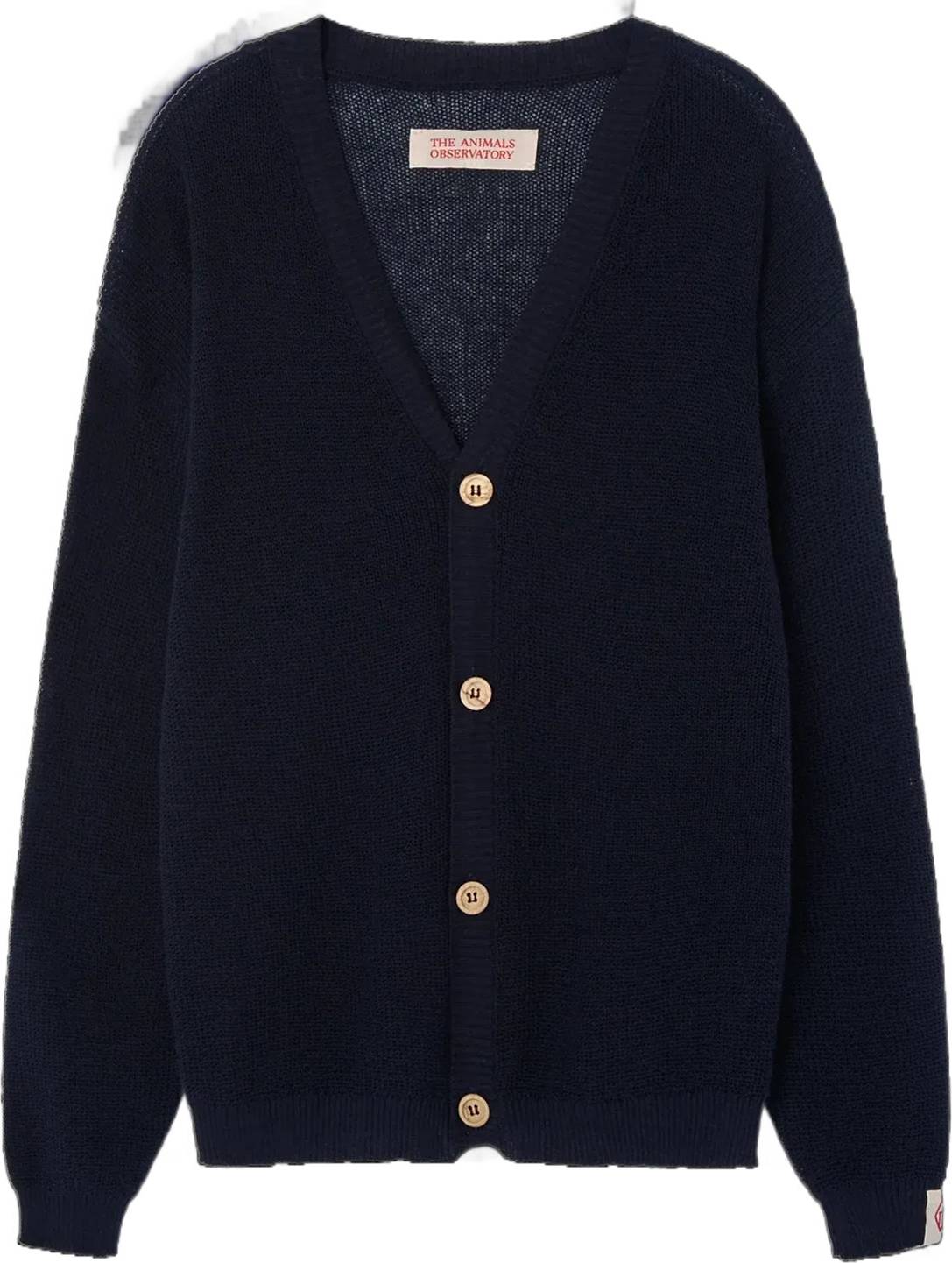 The Animals Observatory Racoon Kid Cardigan - Navy