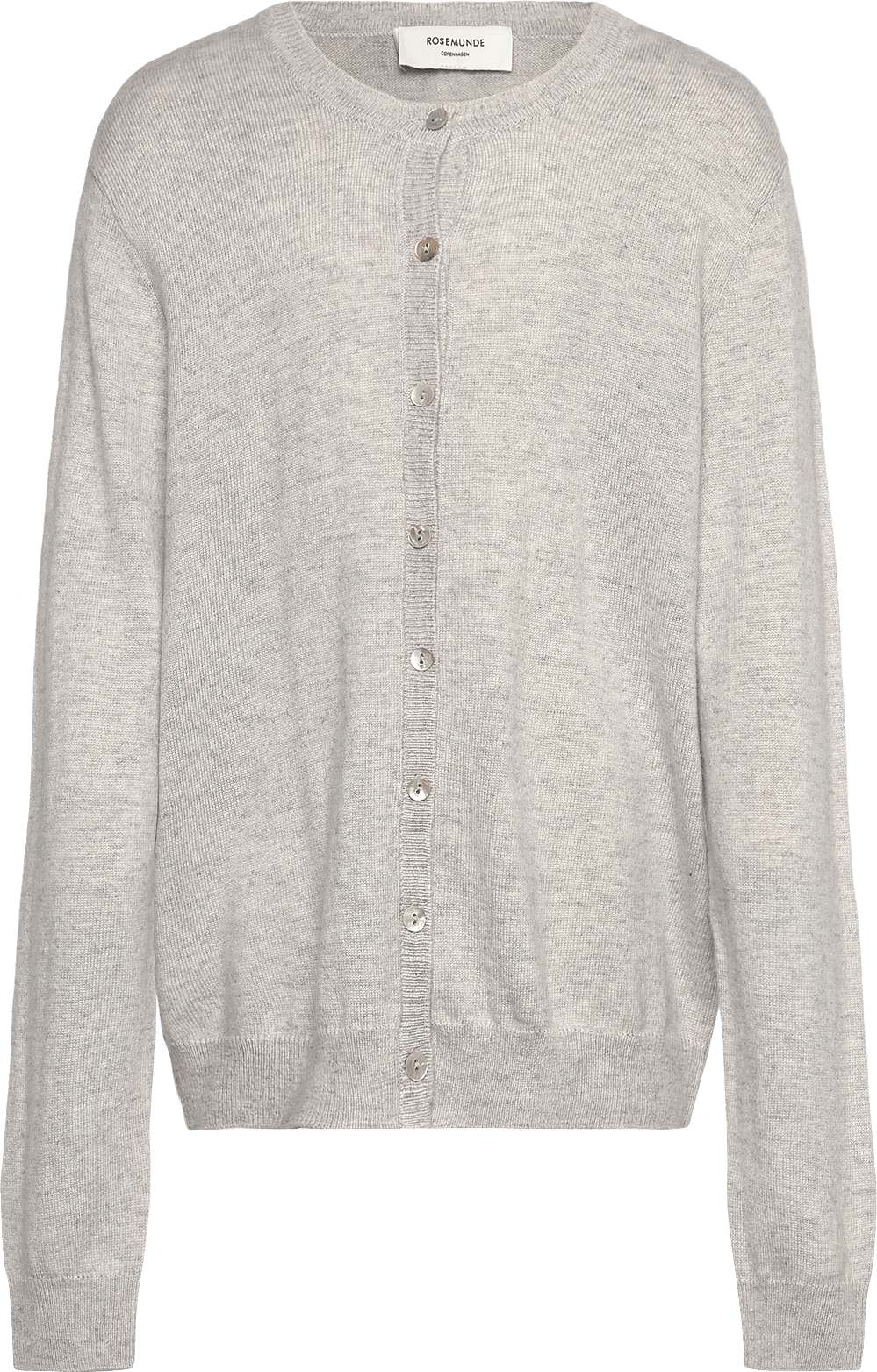 Rosemunde Rksofia Wool Ls Short Cardigan - Grey