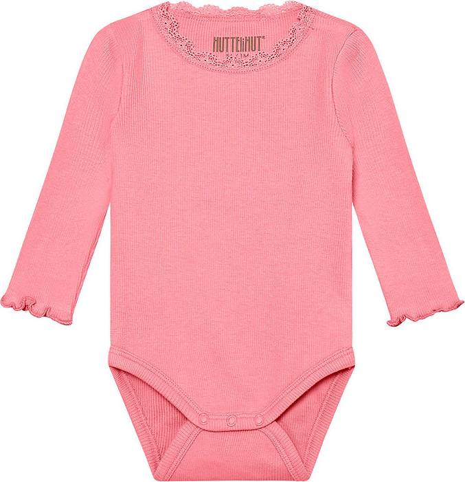 Huttelihut Body Ls Rib Modal Bomull - Pink