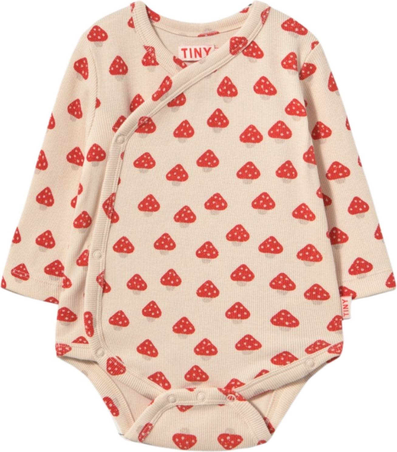 Ivory Mini Mushrooms Rib Crossed Body