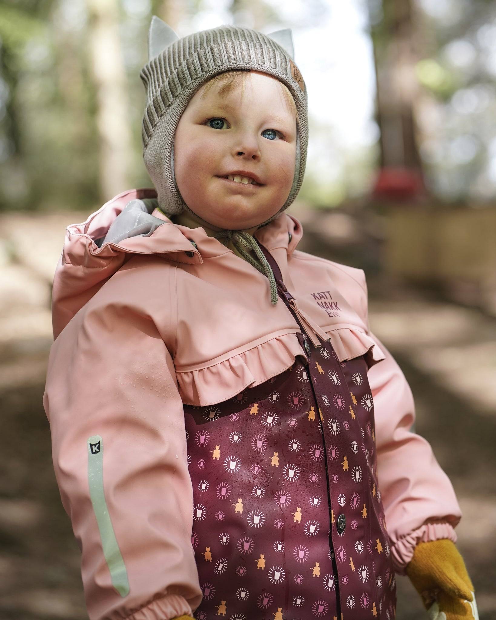 Kattnakken Vinterregndress Pytt Rosa Krystall - Rosa