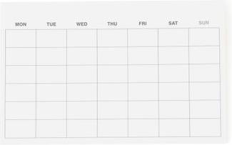 Sticky Note Monthly Planner One Size