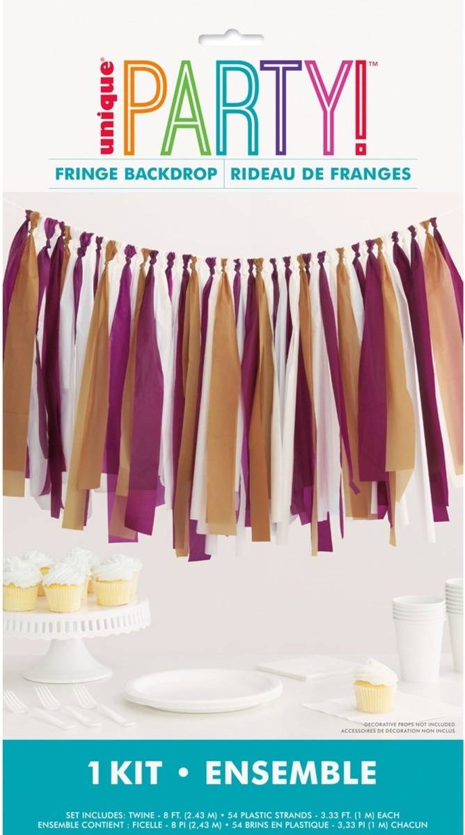 Friendsgiving Fringe Plastic Backdrop Kit