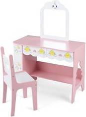Kids vanity set SlickBlue Kids Vanity Set Princess Makeup Table