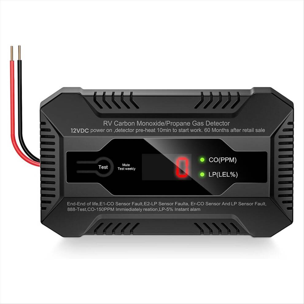 Gas alarm Torribaly RV Carbon Monoxide Propane Gas Detector