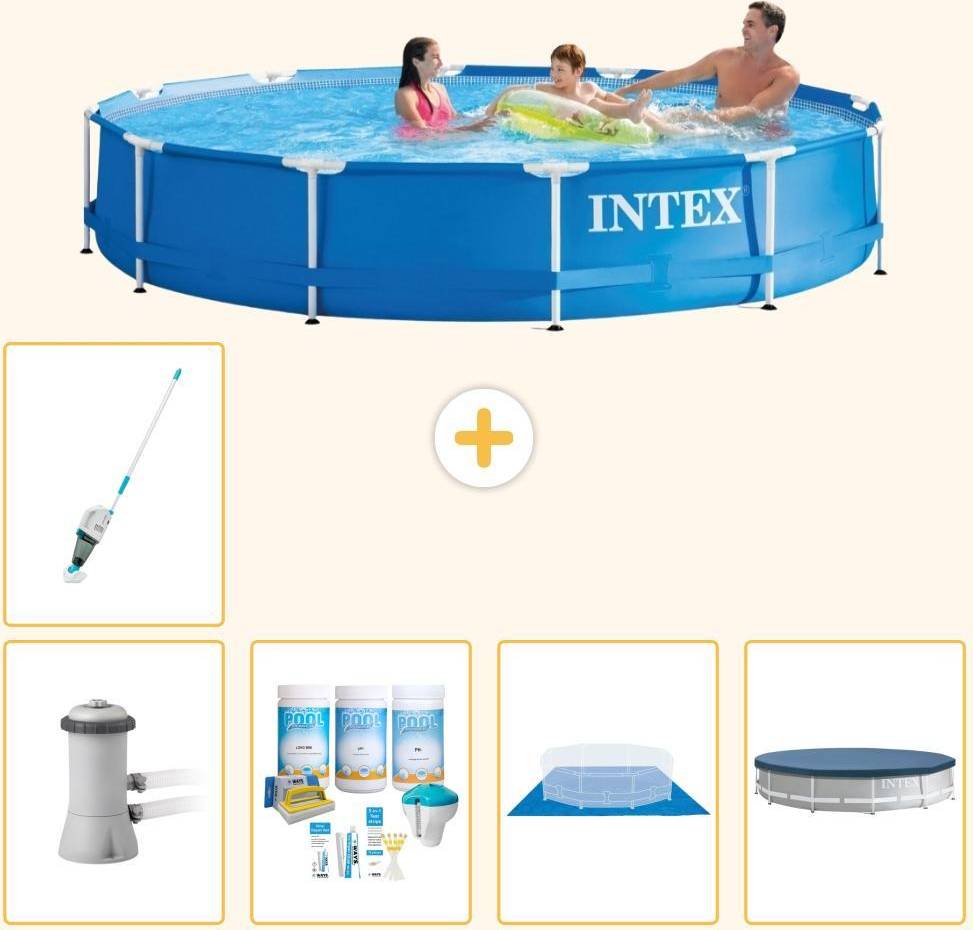 Intex Frame Pool Rund 366x76 cm 6-teilig