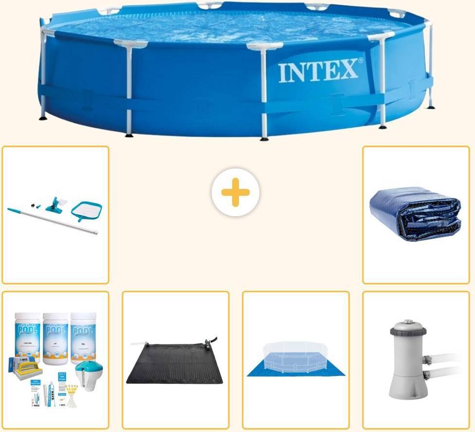 Intex Frame Pool Rund 366x76 cm 7-teilig