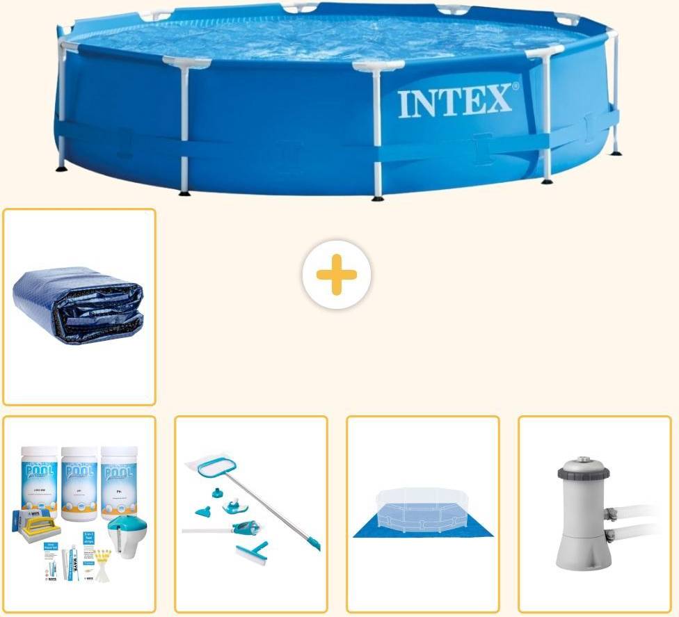 Intex Frame Pool Rund 366x76 cm 6-teilig