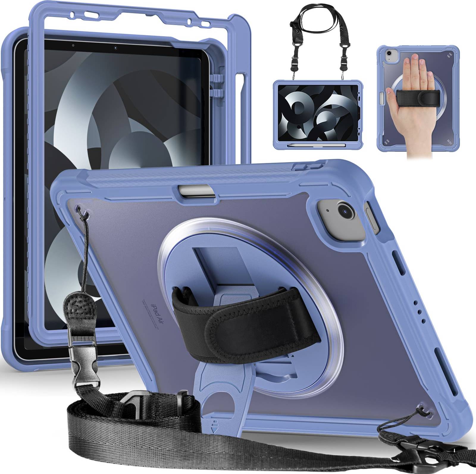 Dteck Rugged Case for iPad Air 11 Inch M4 M2