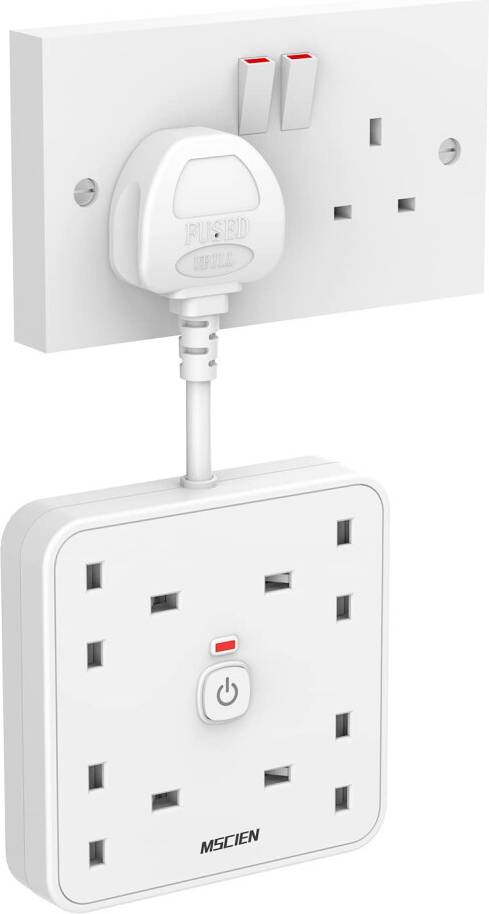 Extension lead with switch 4 Gang Extension Lead with USB Ports