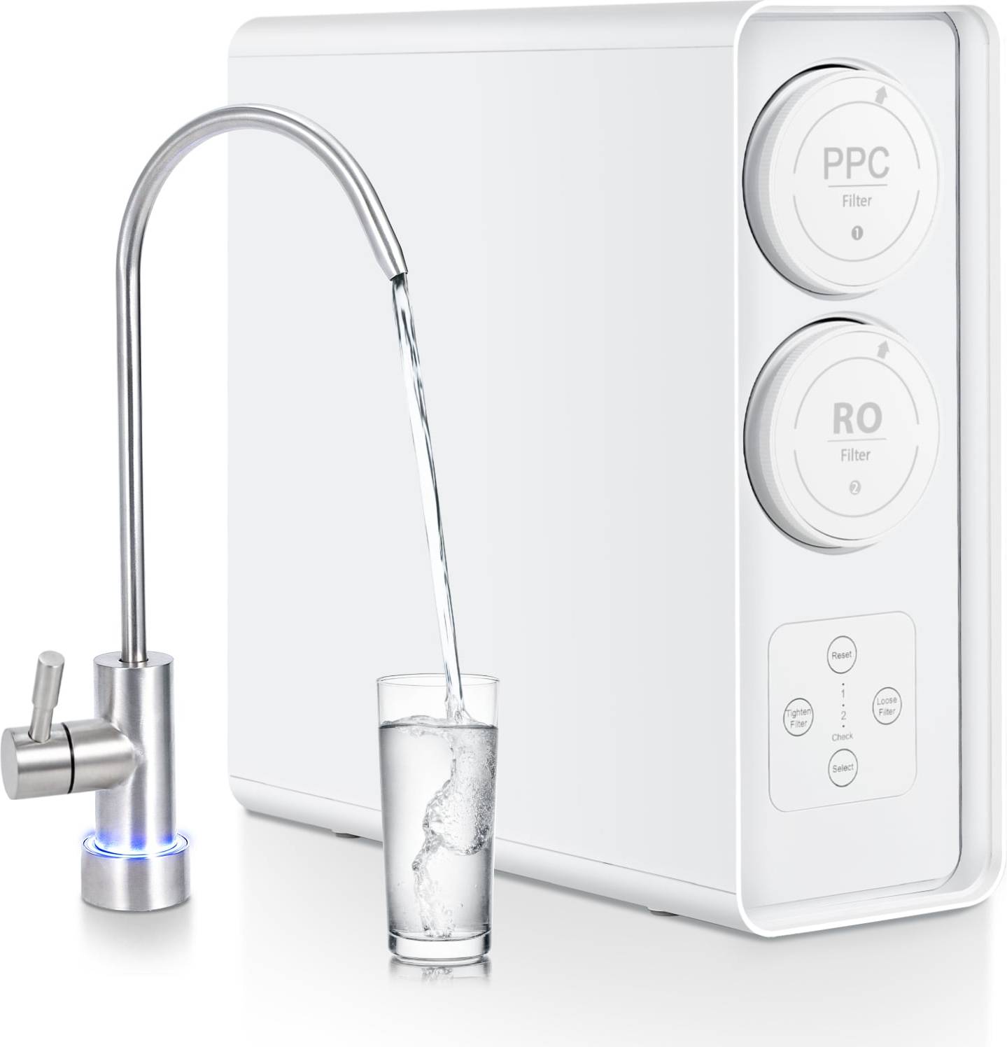 Ro water filter system IDEALHOUSE RO System 600 GPD Tankless Reverse Osmosis Water Filter