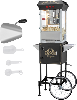 Popcorn maker machine KffKff Popcorn Machine with Trolley