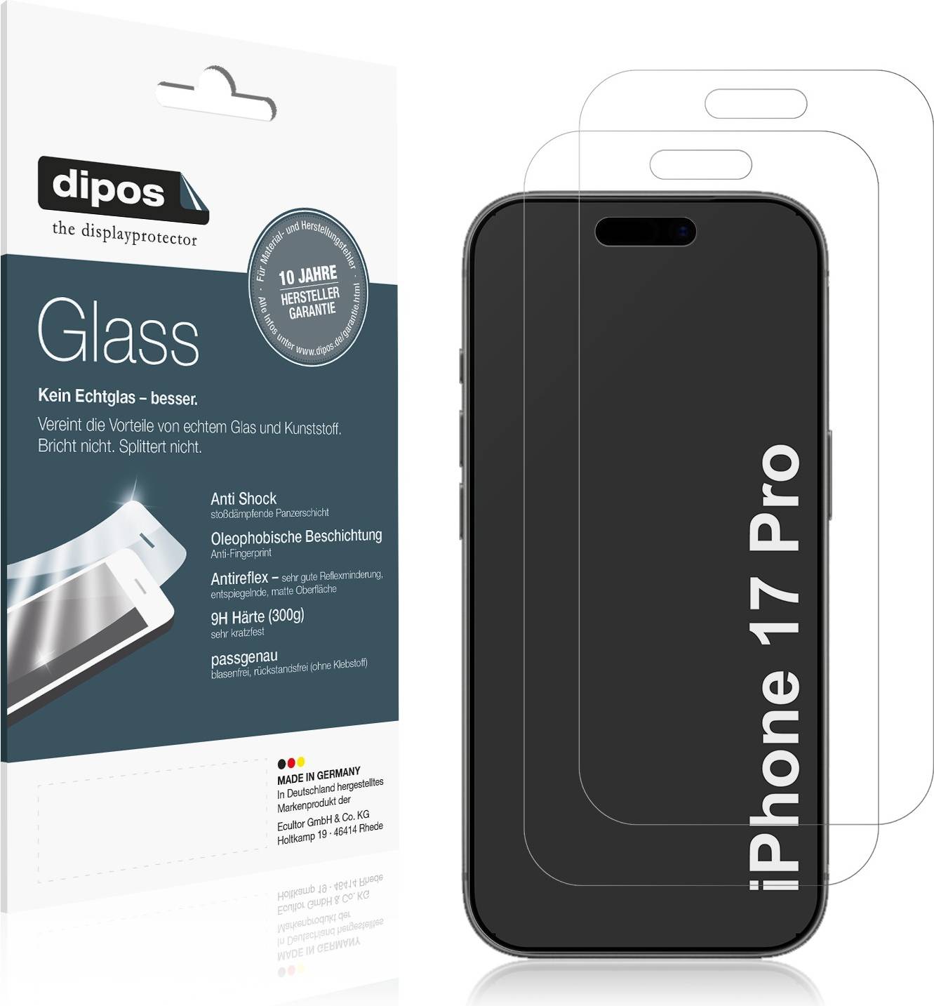 Screen protector for apple iphone 17 Dipos Screen Protector For Iphone 17 Pro Matte